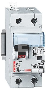 WYŁĄCZNIK RÓŻNICOWONADPRĄDOWY P 312 2P C 16A 30MA TYP AC SERII DX3
