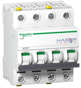 Wyłącznik nadprądowy 4P B 10A 10kA AC iC60H-B10-4 A9F06410